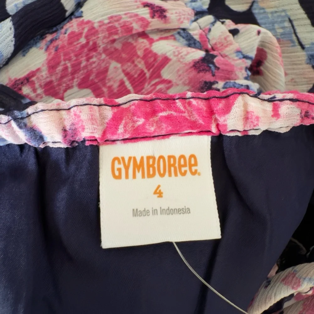 Gymboree Navy Floral Ruffle Sundress Girls Size 4 NWT Easter Spring Party